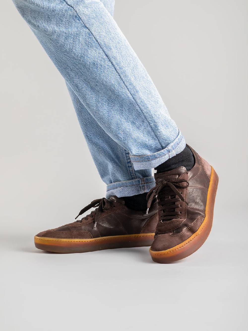 Officine Creative KOMBINED 001 Sneakers in Pelle Nera con Suola in Lattice Hotsell