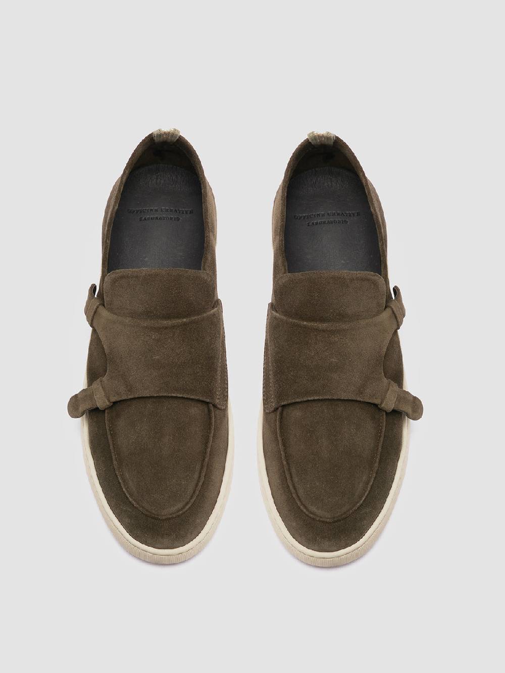 Officine Creative HERBIE 005 Sneaker Basse in Pelle Verde I Più Venduti
