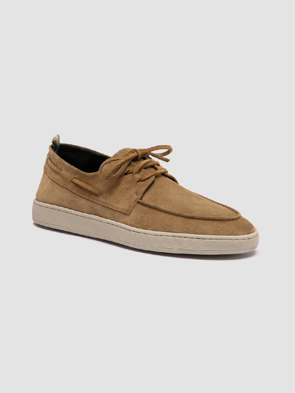 Officine Creative HERBIE 009 Sneaker Basse in Pelle Scamosciata Tortora Vendite Flash