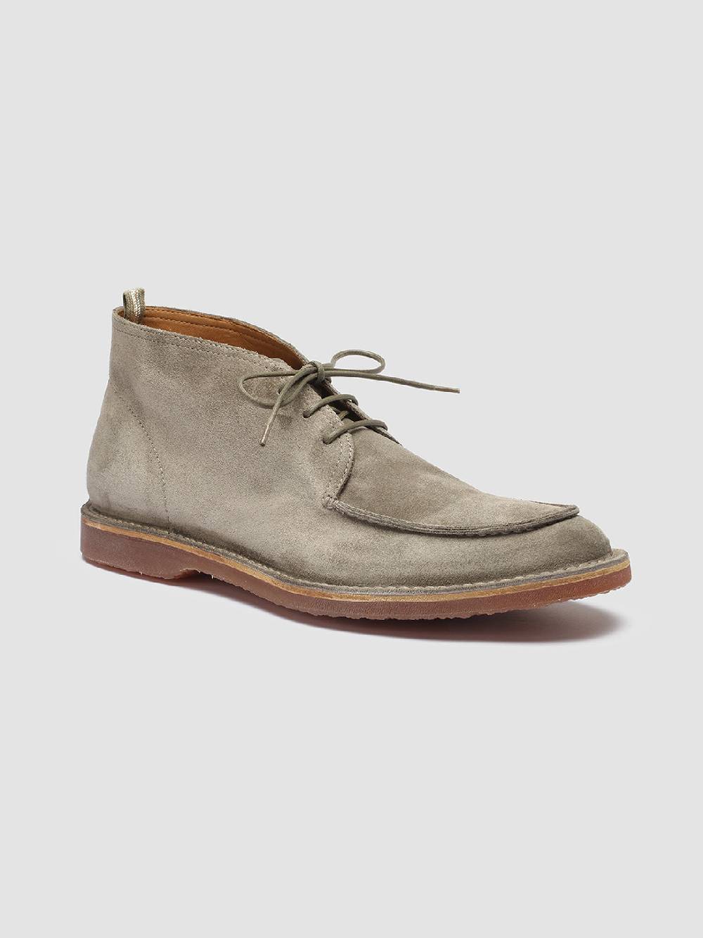 Officine Creative KENT 002 Stivaletti in Pelle Scamosciata Verde Negozio