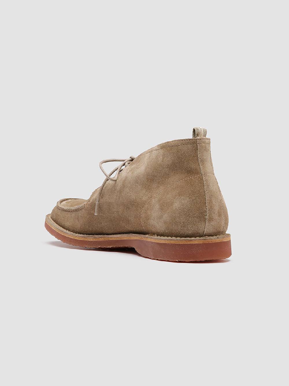 Officine Creative KENT 002 Stivaletti in Pelle Scamosciata Tortora In Saldo
