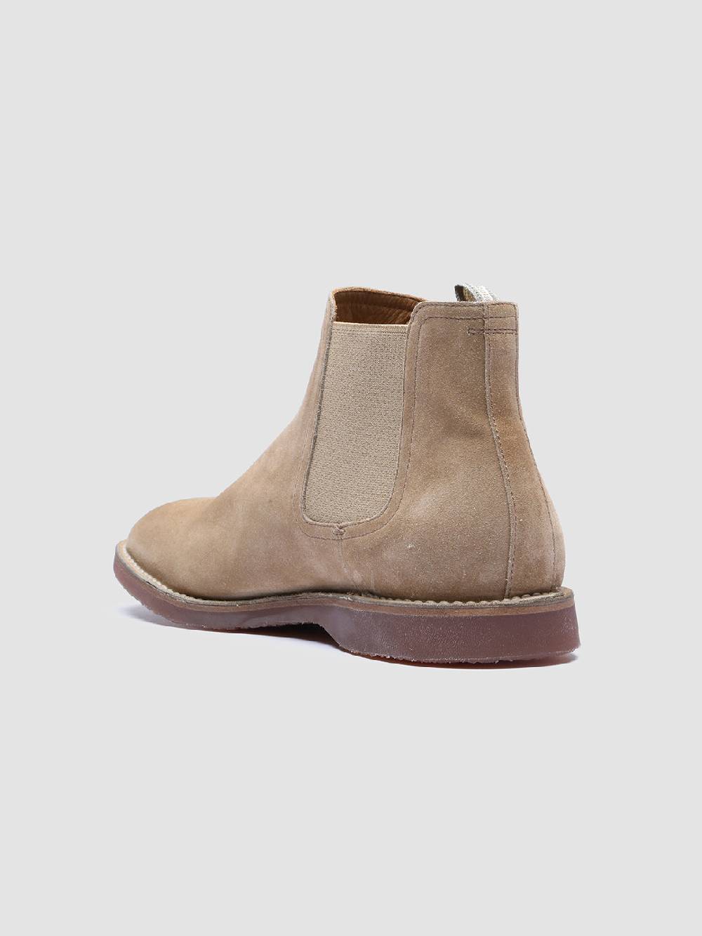 Officine Creative KENT 005 Stivaletti Chelsea in Pelle Scamosciata Tortora Moda