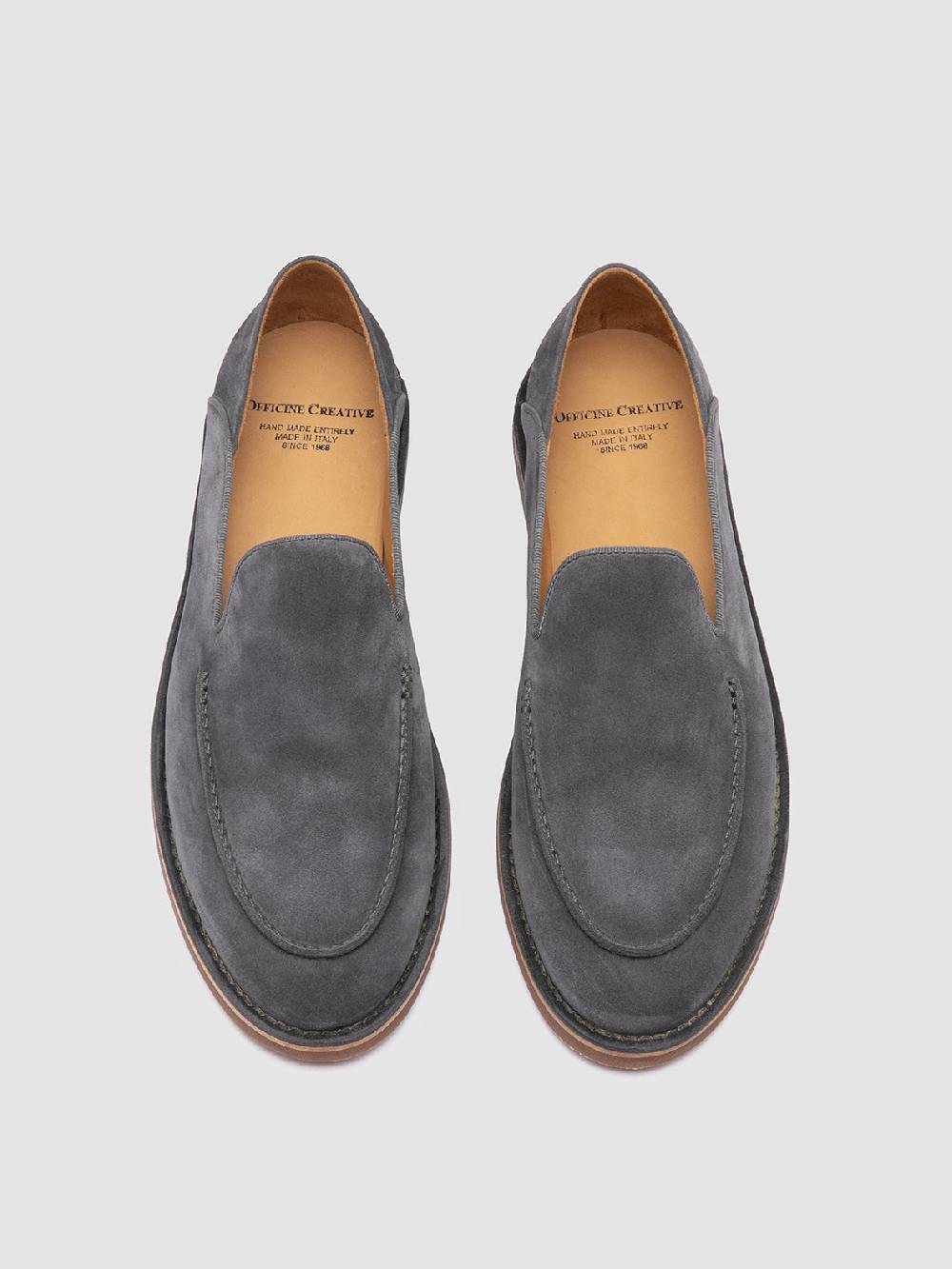 Officine Creative KENT 007 Mocassini in Pelle Scamosciata Blu 2025
