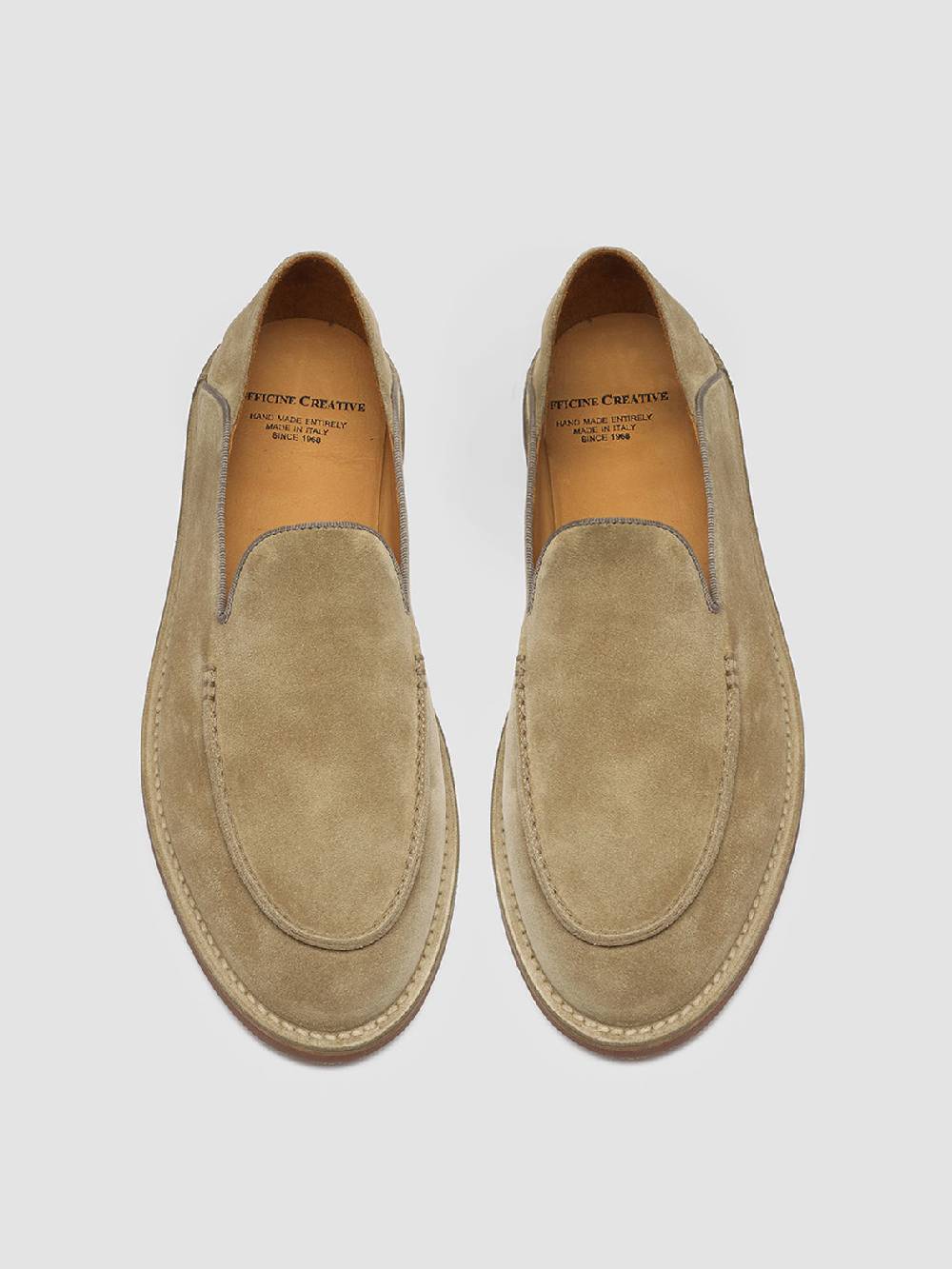 Officine Creative KENT 007 Mocassini in Pelle Scamosciata Marrone Italy