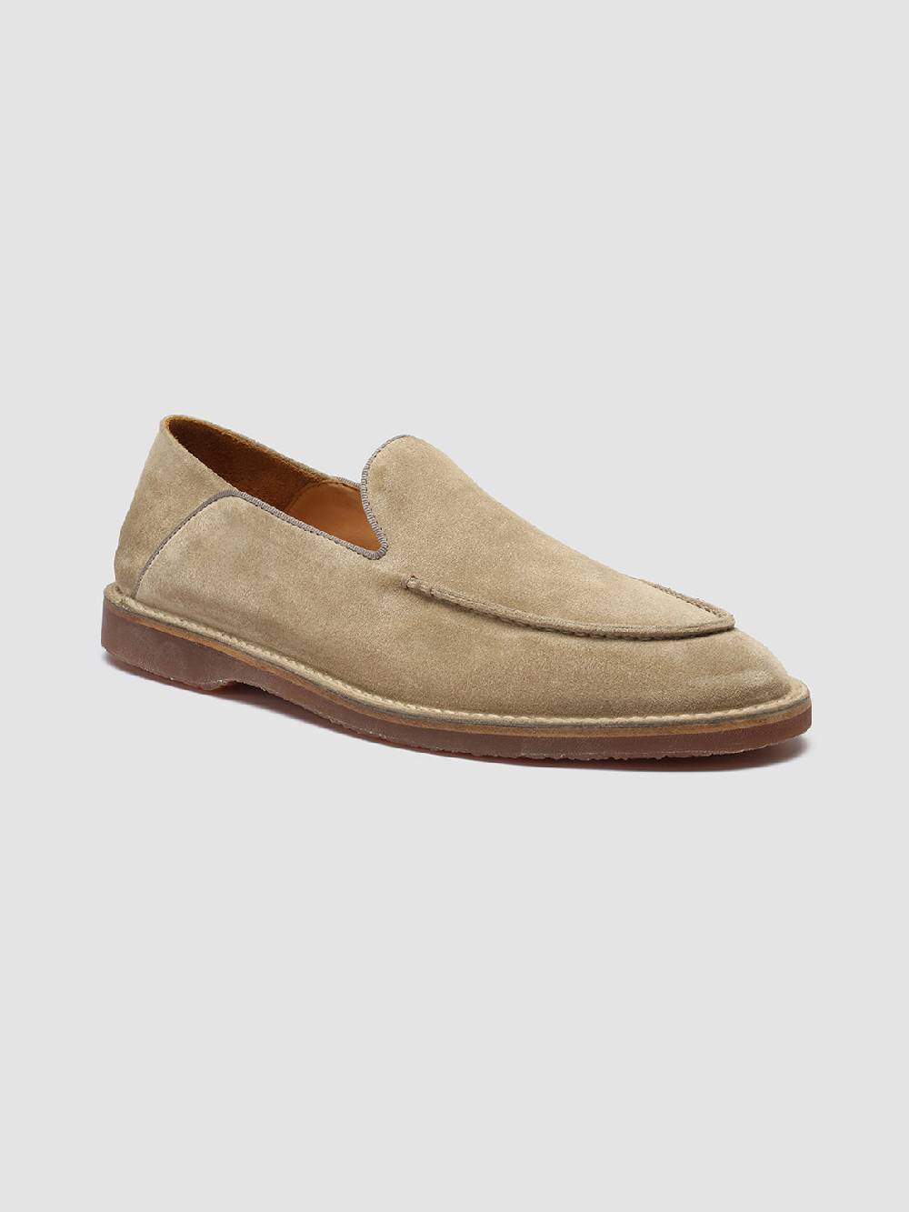 Officine Creative KENT 007 Mocassini in Pelle Scamosciata Marrone Italy