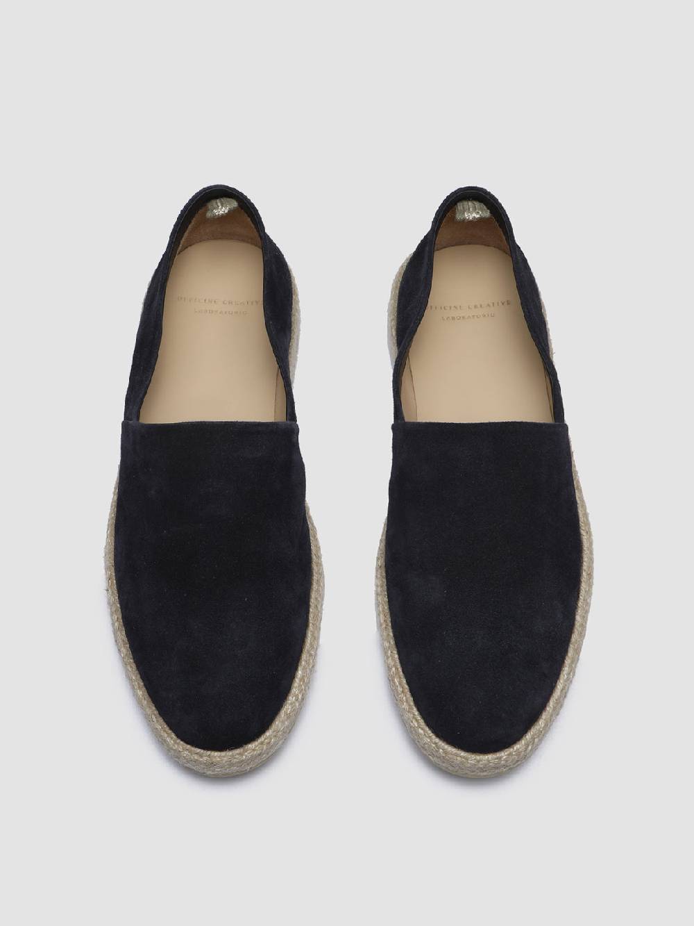 Officine Creative ROPED 001 Mocassini in Camoscio Blu 2025