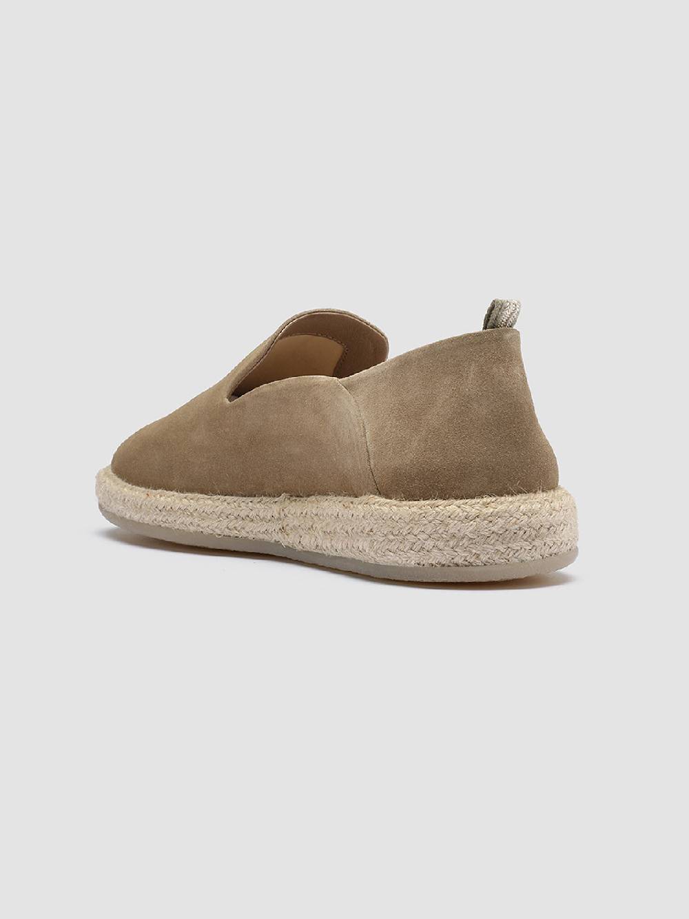 Officine Creative ROPED 002 Slip-on in Pelle Scamosciata Marrone Nuovo