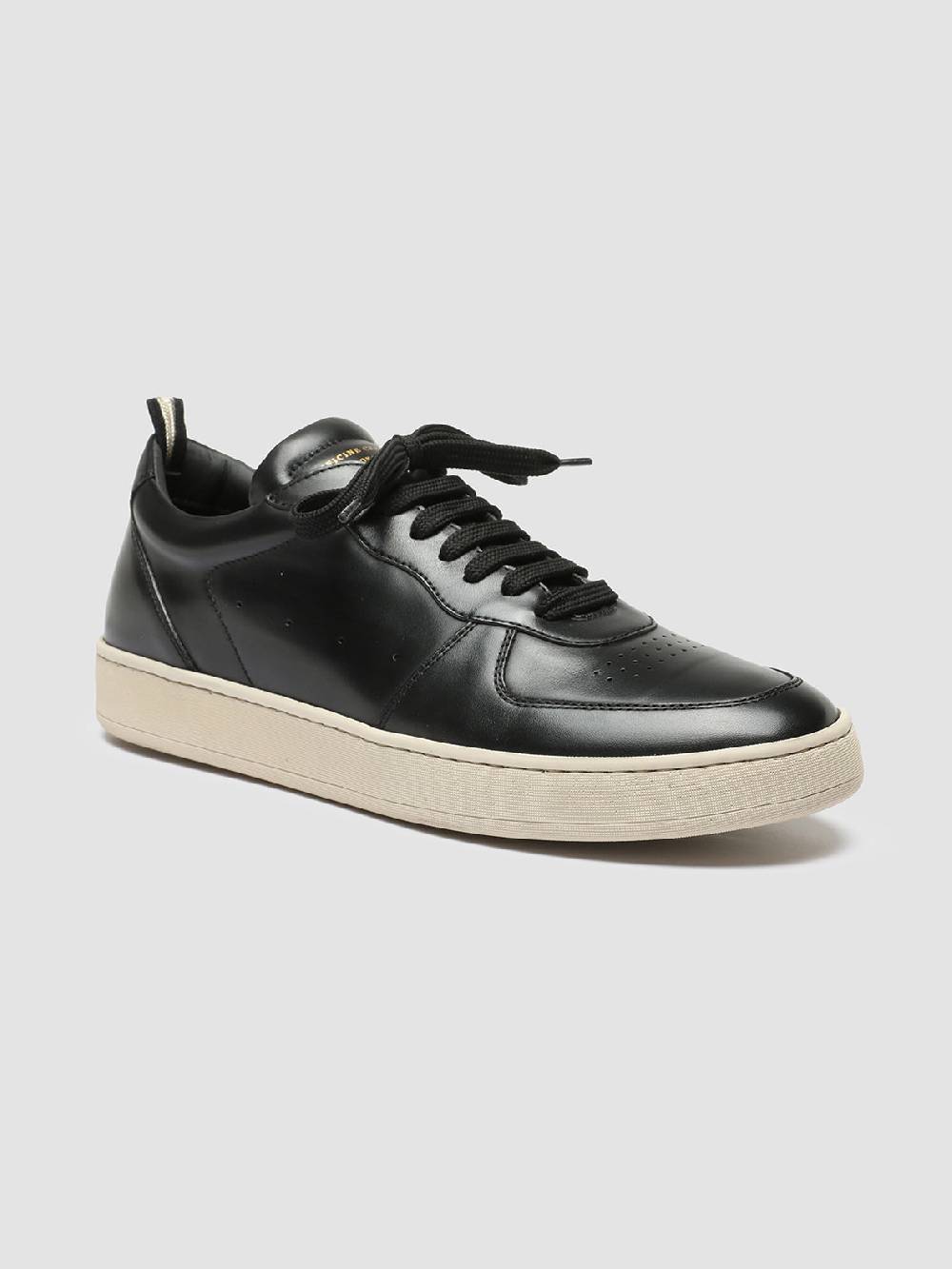 Officine Creative ASSET 001 Sneakers in Pelle Nera Pezzi Unici
