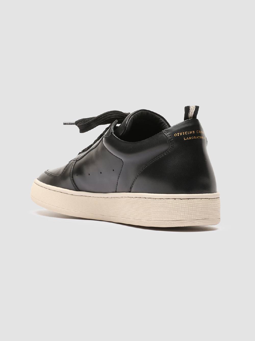 Officine Creative ASSET 001 Sneakers in Pelle Nera Pezzi Unici