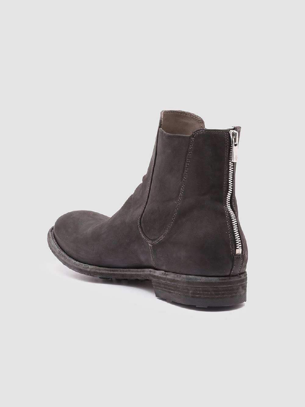 Officine Creative ARBUS 021 Stivaletti Chelsea in Pelle Grigia Negozi Online