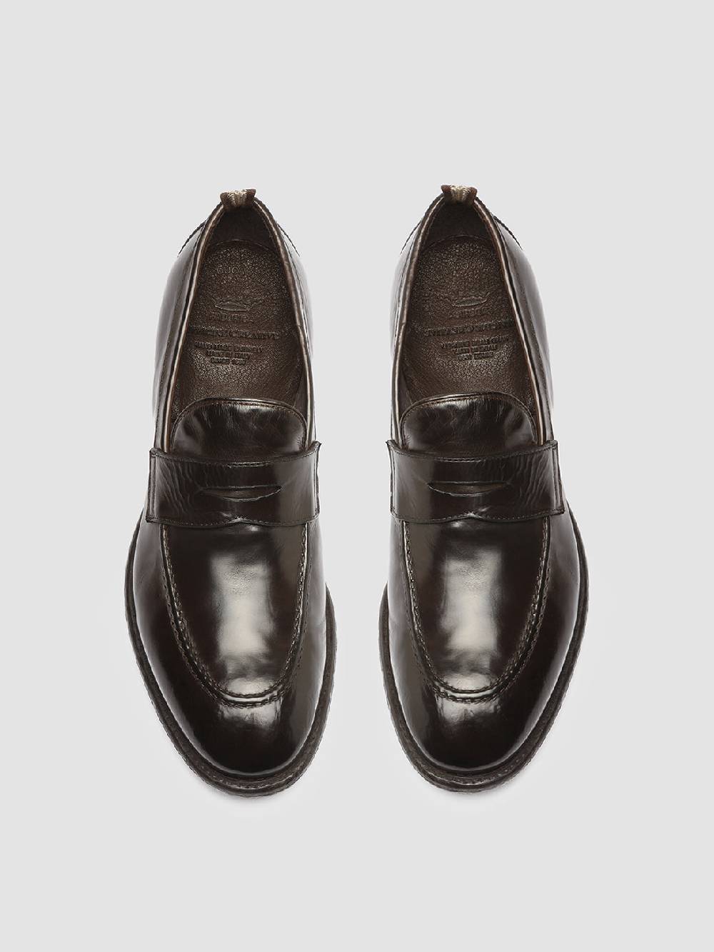 Officine Creative EMORY 024 Mocassini in Pelle Marrone Soddisfazione Garantita