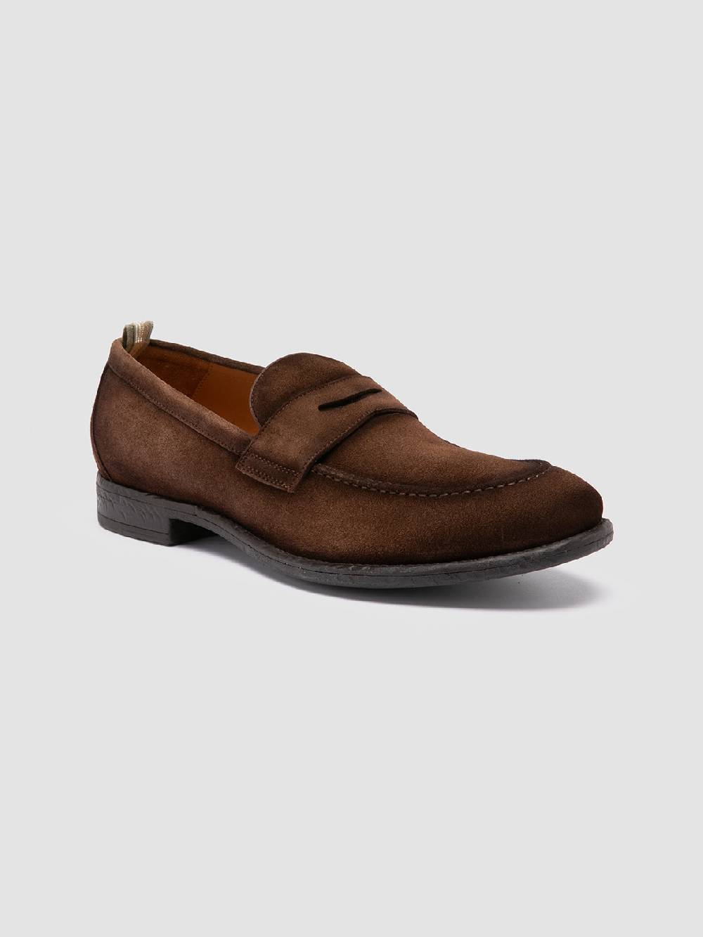 Officine Creative EMORY 024 Mocassini in Pelle Scamosciata Marrone Fino Al -60%