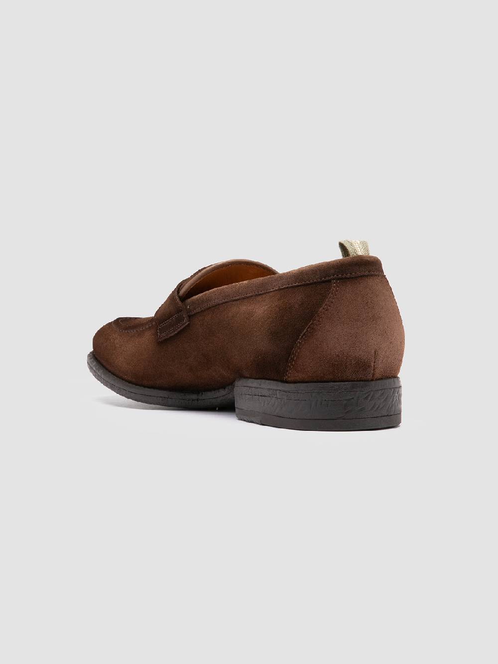 Officine Creative EMORY 024 Mocassini in Pelle Scamosciata Marrone Fino Al -60%