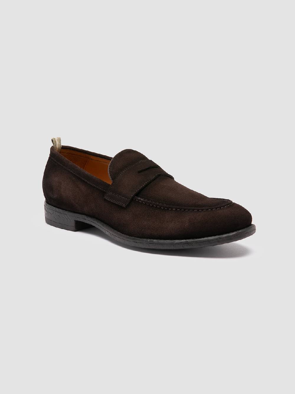 Officine Creative EMORY 024 Mocassini in Pelle Scamosciata Marrone Shopping Online