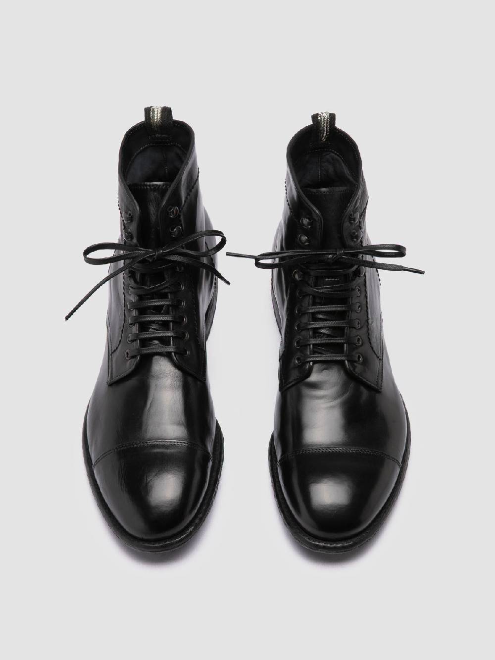 Officine Creative EMORY CAOU 014 Stivali Neri in Pelle Prezzo Ridotto
