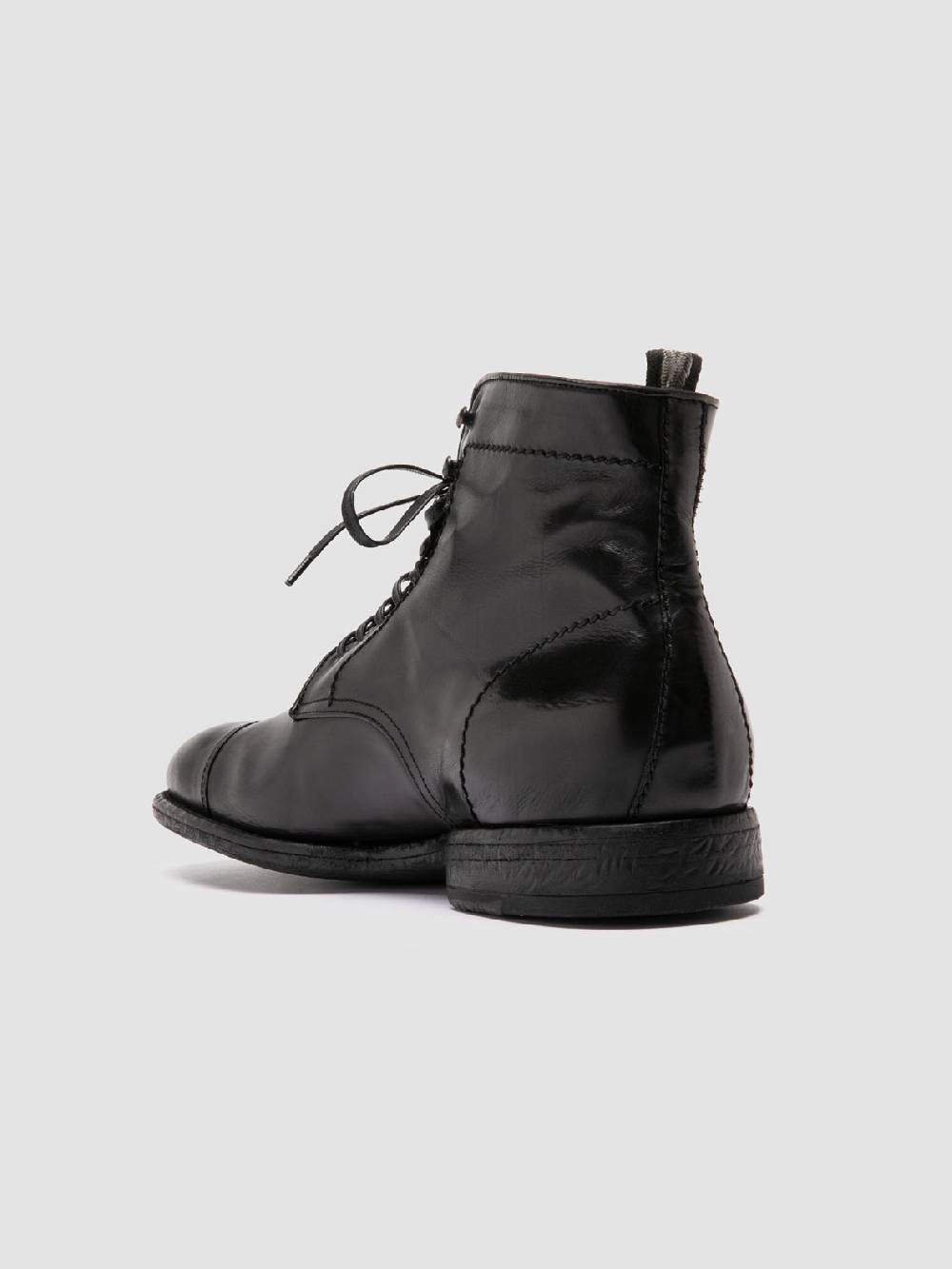 Officine Creative EMORY CAOU 014 Stivali Neri in Pelle Prezzo Ridotto