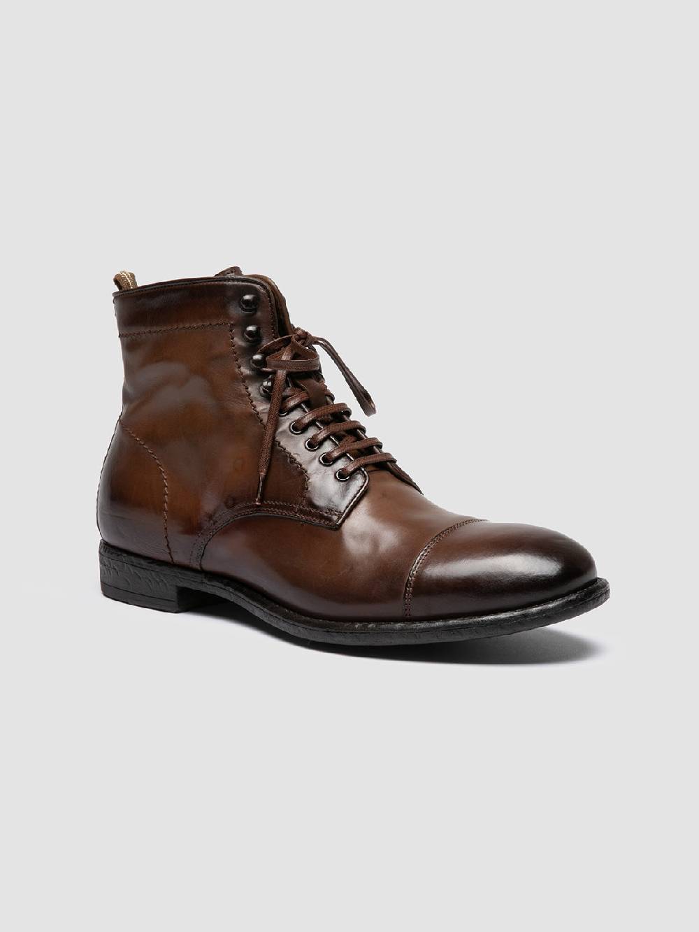 Officine Creative EMORY CAOU 014 Stivali Marrone Chiaro in Pelle Convenienza