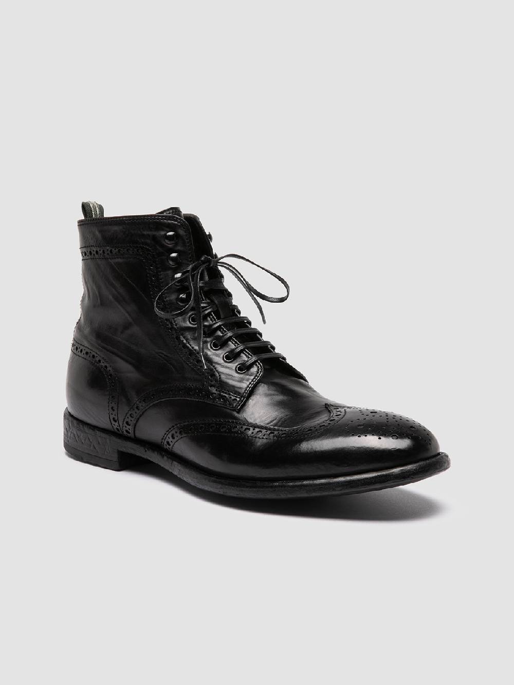 Officine Creative EMORY CAOU 016 Stivali Neri in Pelle Novità