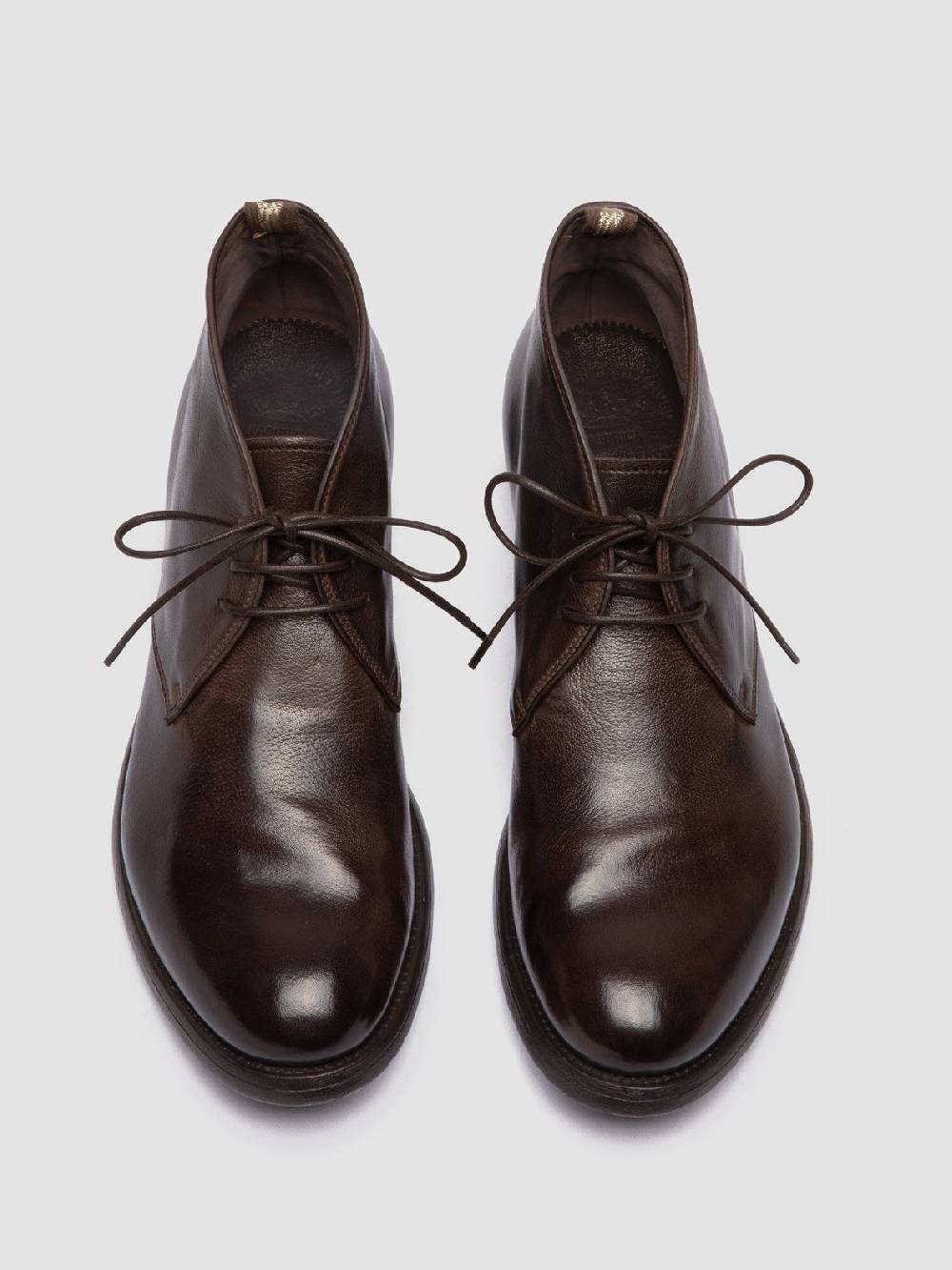 Officine Creative HIVE 050 Stivali Chukka in Pelle Marrone Offerta