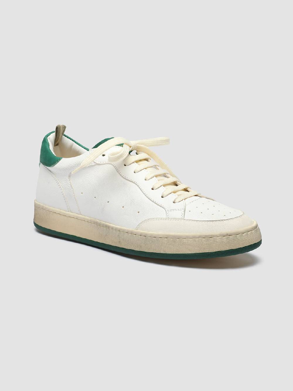 Officine Creative MAGIC 001 Sneakers in Pelle e Camoscio Bianco Vendita Calda