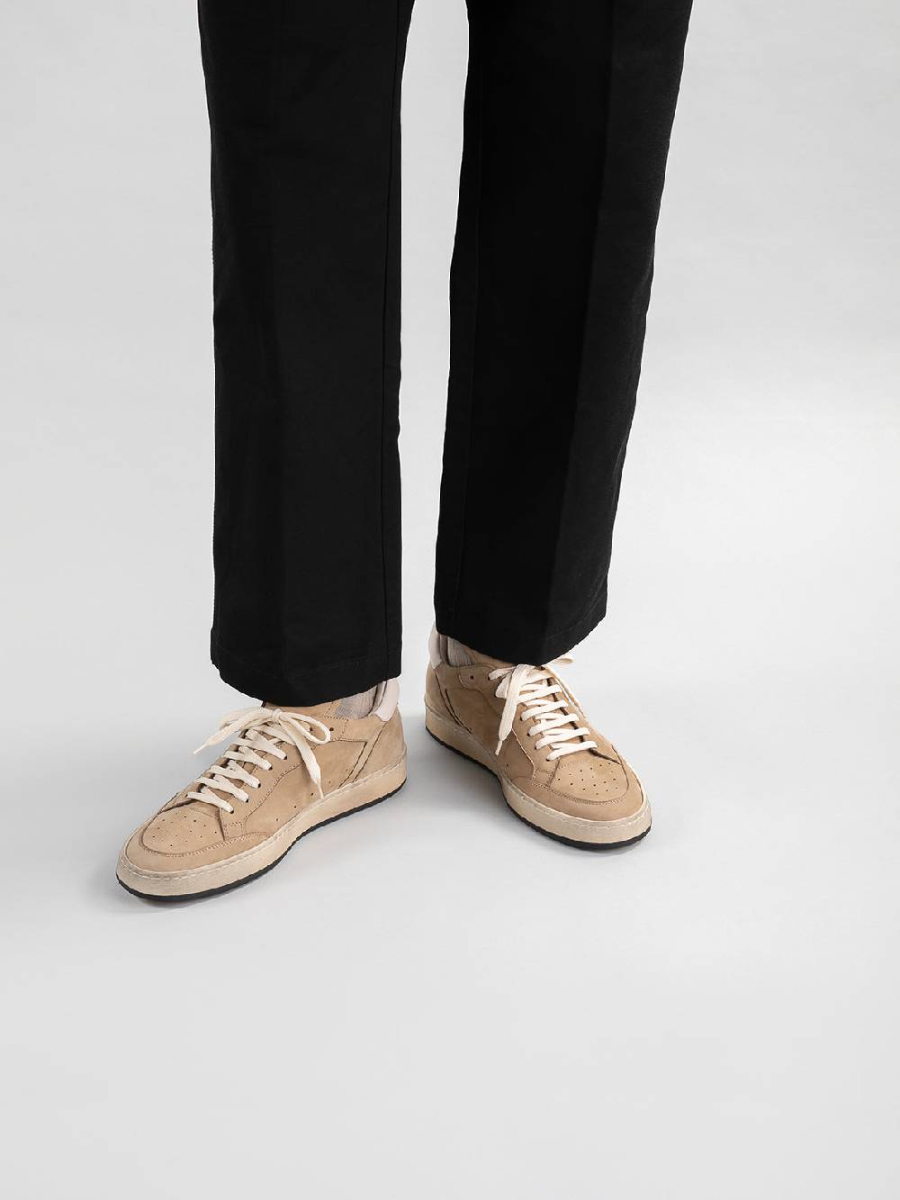 Officine Creative MAGIC 002 Sneakers in Nabuk Verde Saldi Di Fabbrica