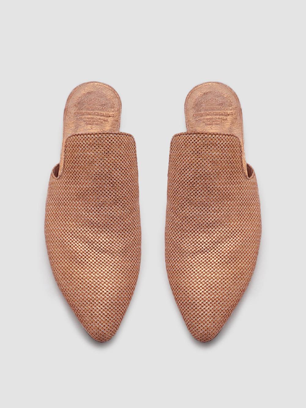 Officine Creative SAUVANNE 006 Sabot in Pelle Marrone Vendite Flash