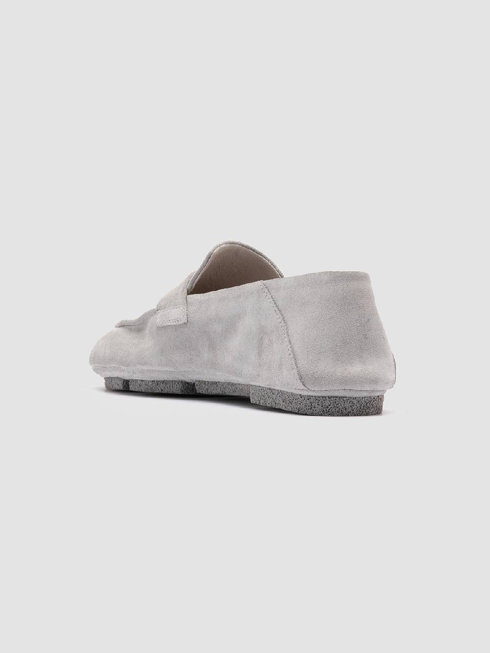 Officine Creative C-SIDE 101 Mocassini in Pelle Scamosciata Grigia Negozio