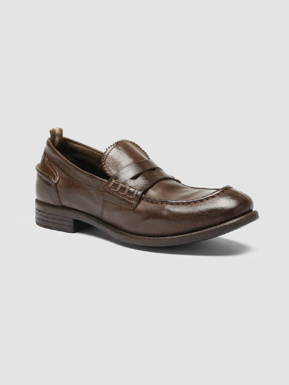 Officine Creative CALIXTE 042 Mocassini Penny in Pelle Marrone 2025