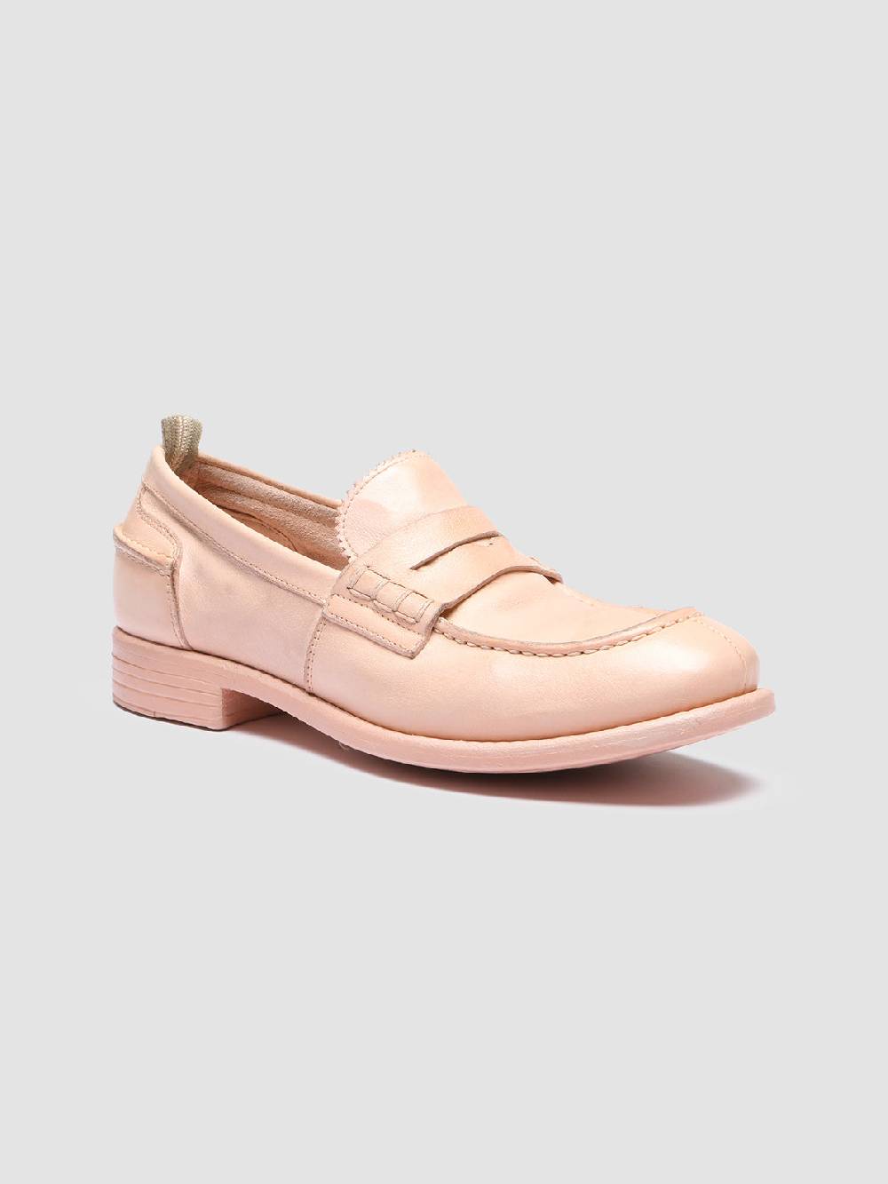 Officine Creative CALIXTE 042 Mocassini Penny Loafer in Pelle Rosa Italia