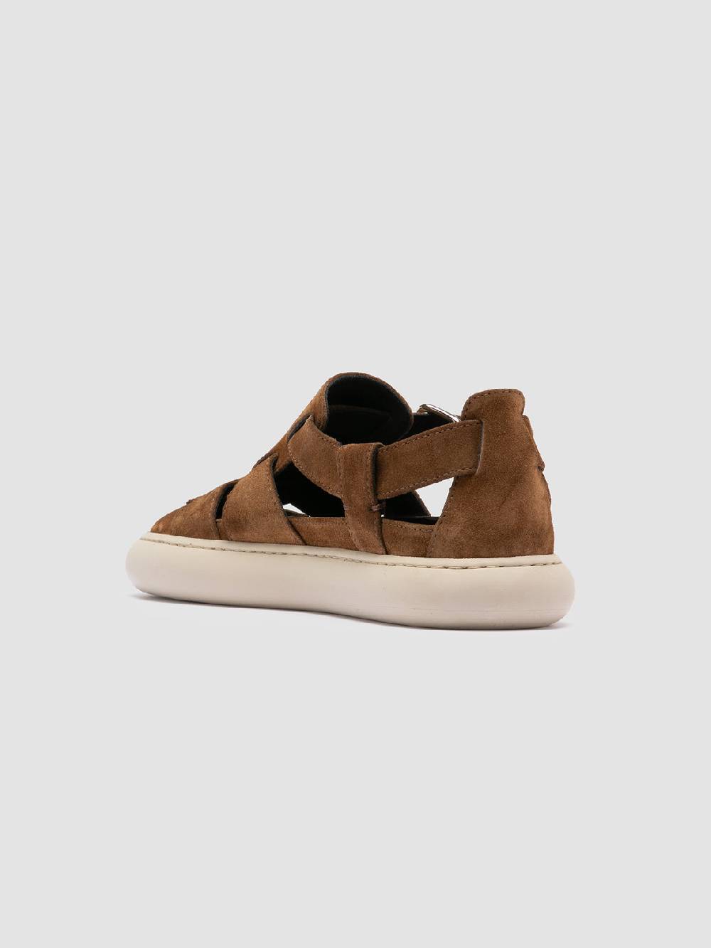 Officine Creative DINGHY 103 Sandali in Pelle Scamosciata Marrone In Linea