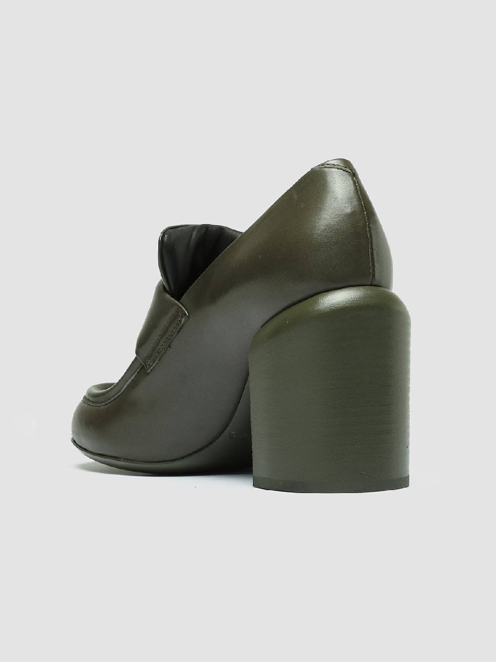 Officine Creative ESTHER 018 Mocassini Penny in Pelle Verde Qualità