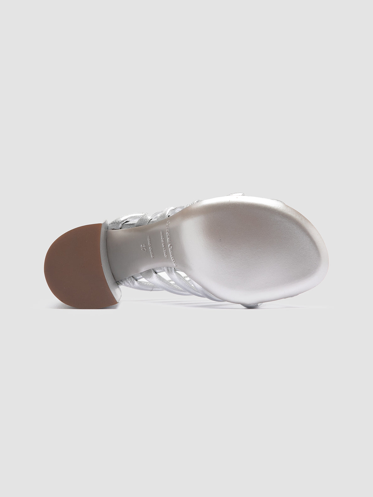 Officine Creative ESTHER 026 Sandali Slide in Pelle Argento Promozione
