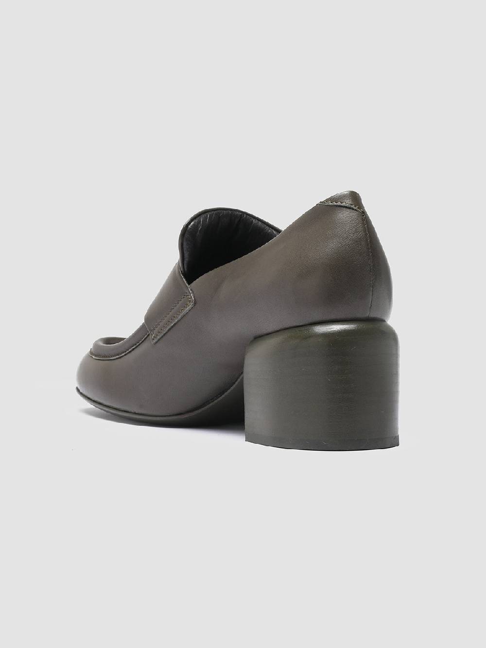 Officine Creative ETHEL 001 Mocassini Penny in Pelle Verde Spedizione Gratuita