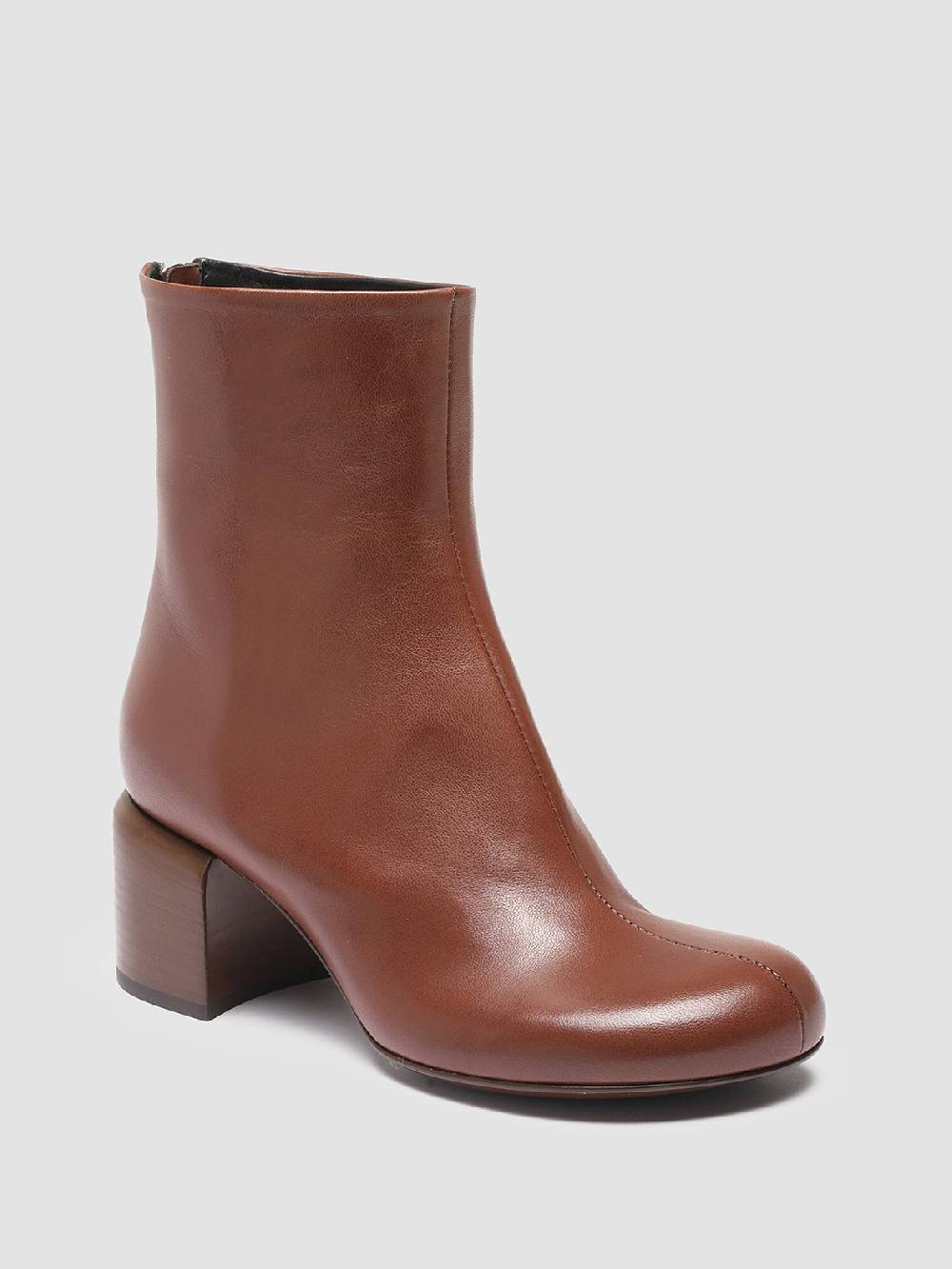 Officine Creative ETHEL 004 Stivaletti in Nappa Marrone Pezzi Unici