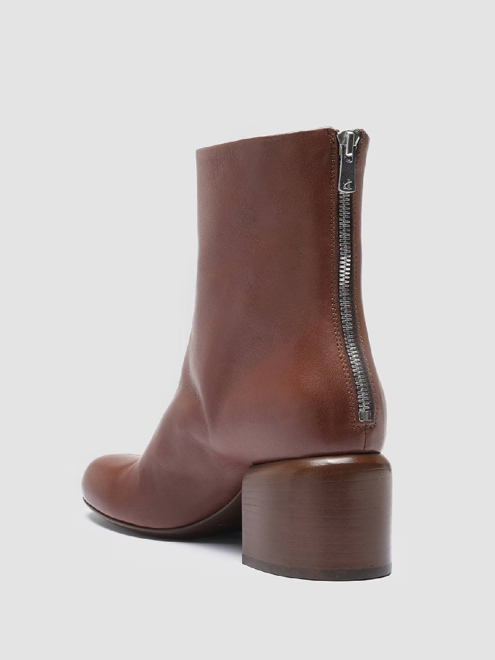 Officine Creative ETHEL 004 Stivaletti in Nappa Marrone Pezzi Unici
