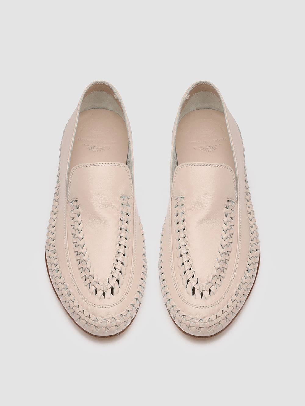 Officine Creative BESSIE 002 Mocassini in Pelle Rosa Fino Al -60%