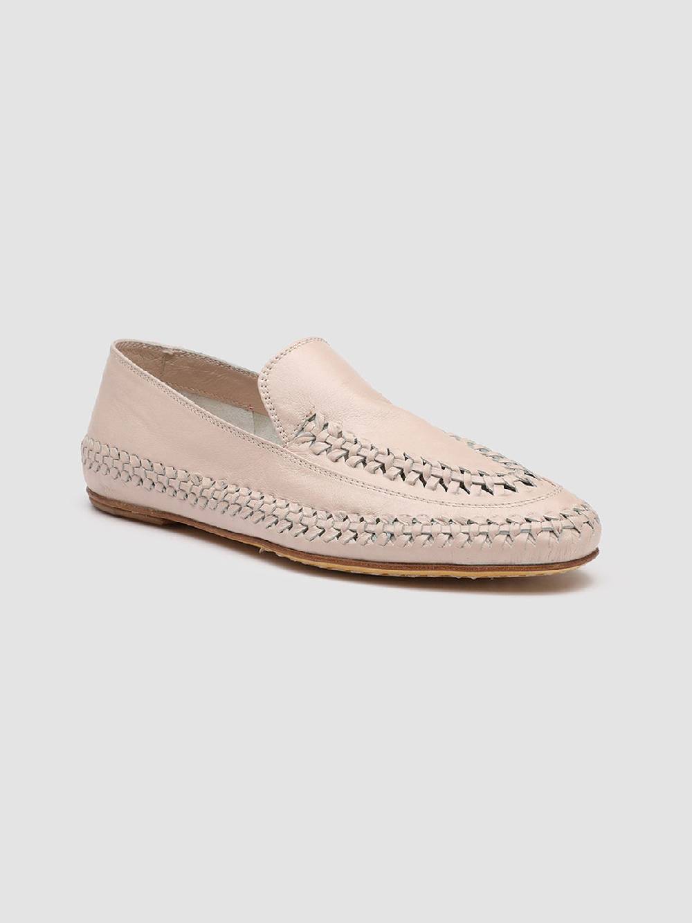 Officine Creative BESSIE 002 Mocassini in Pelle Rosa Fino Al -60%