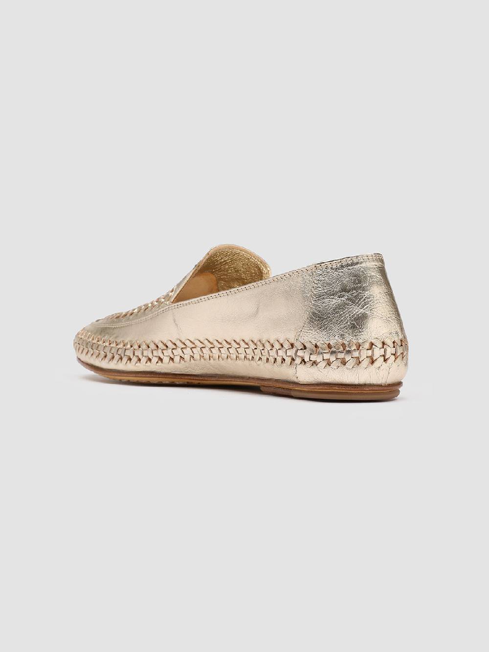 Officine Creative BESSIE 002 Mocassini in Pelle Argento Shopping Online