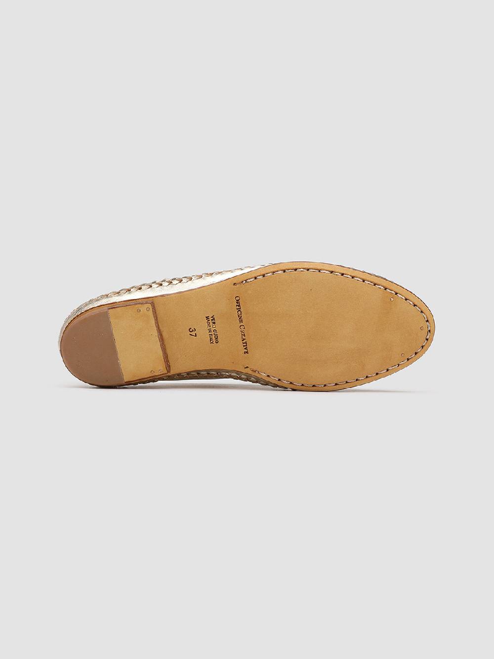 Officine Creative BESSIE 002 Mocassini in Pelle Argento Shopping Online