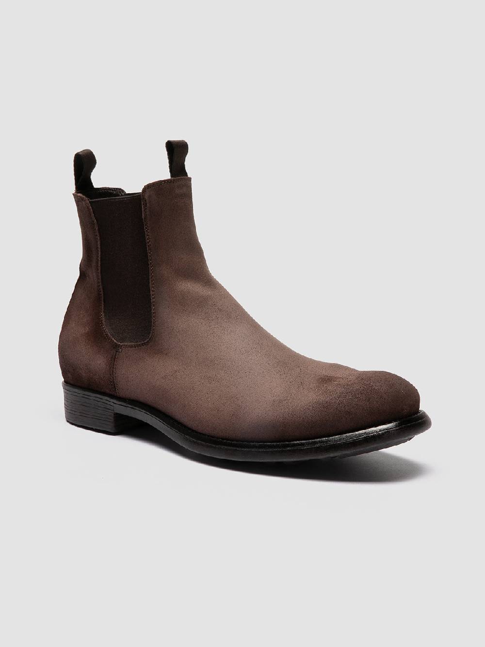 Officine Creative CHRONICLE 002 Stivaletti Chelsea in Camoscio Tortora Prezzo Ridotto