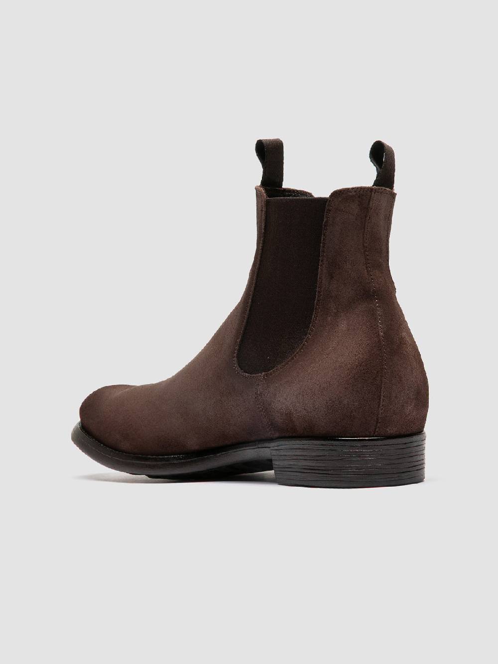 Officine Creative CHRONICLE 002 Stivaletti Chelsea in Camoscio Tortora Prezzo Ridotto