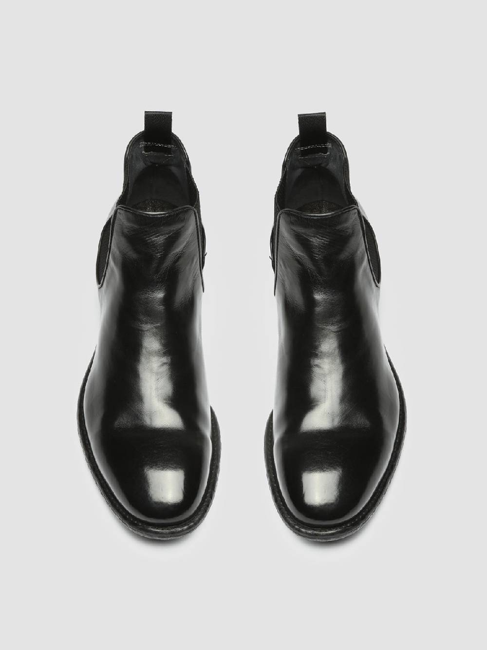 Officine Creative EMORY 012 Stivaletti Chelsea in Pelle Nera Vendita Economica