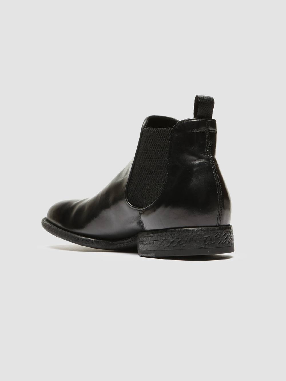 Officine Creative EMORY 012 Stivaletti Chelsea in Pelle Nera Vendita Economica