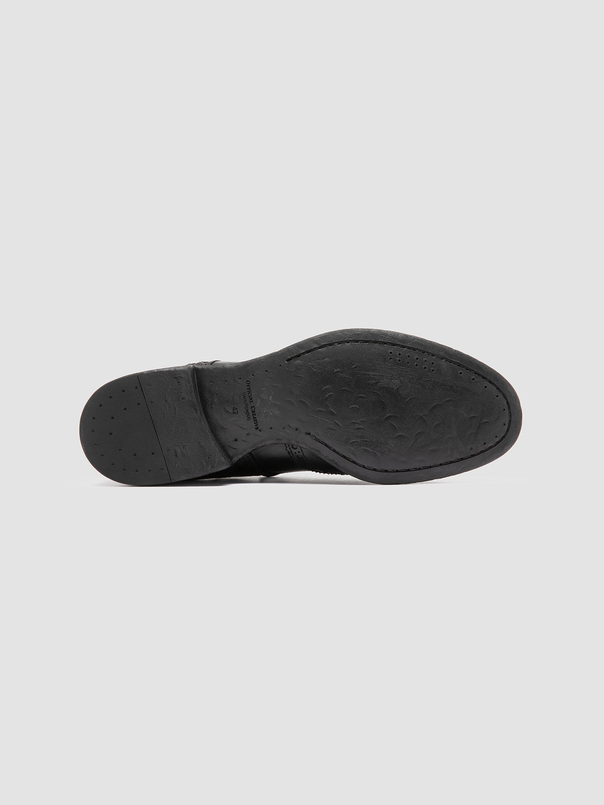 Officine Creative EMORY 015 Scarpe Derby in Pelle Nera Saldi Di Fabbrica