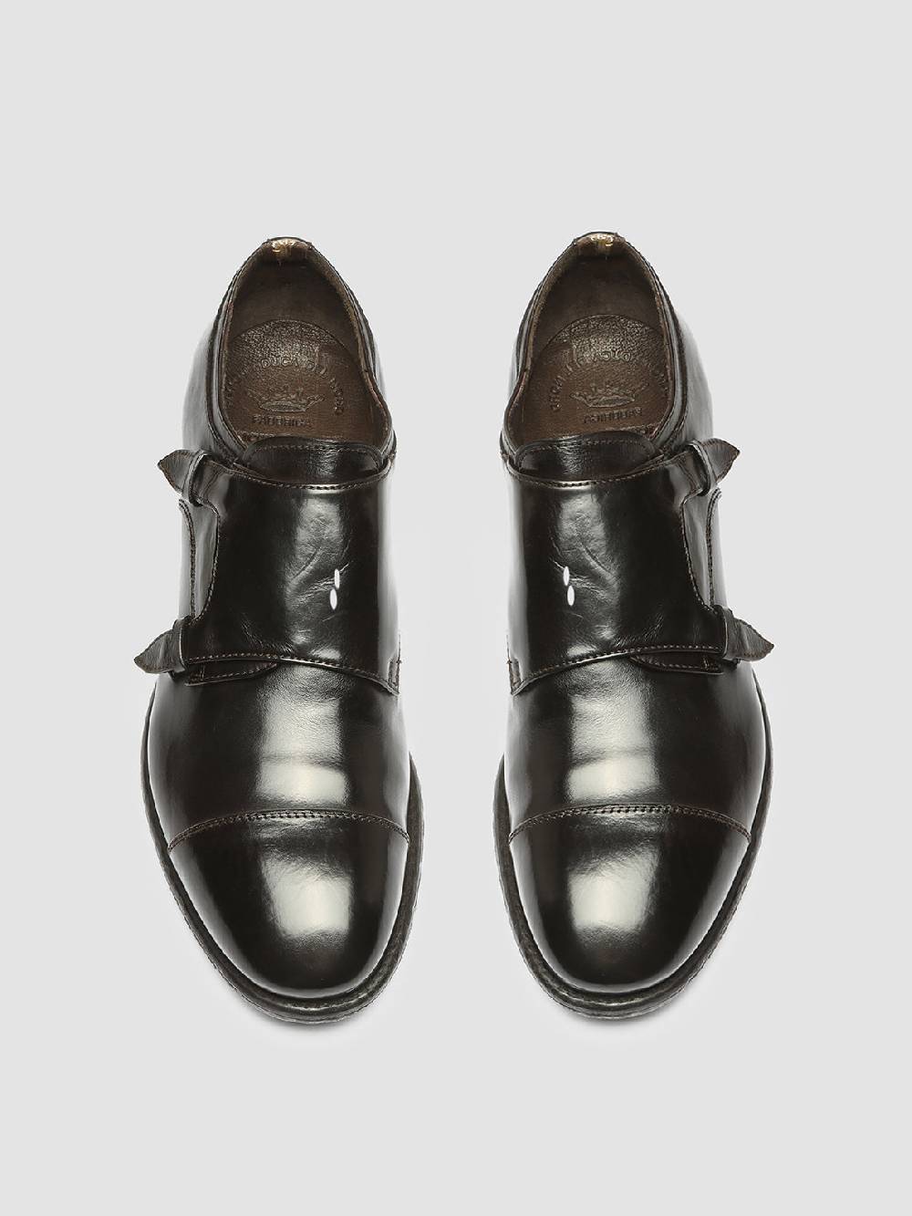 Officine Creative EMORY 017 Derby in Pelle Marrone Vendite Flash