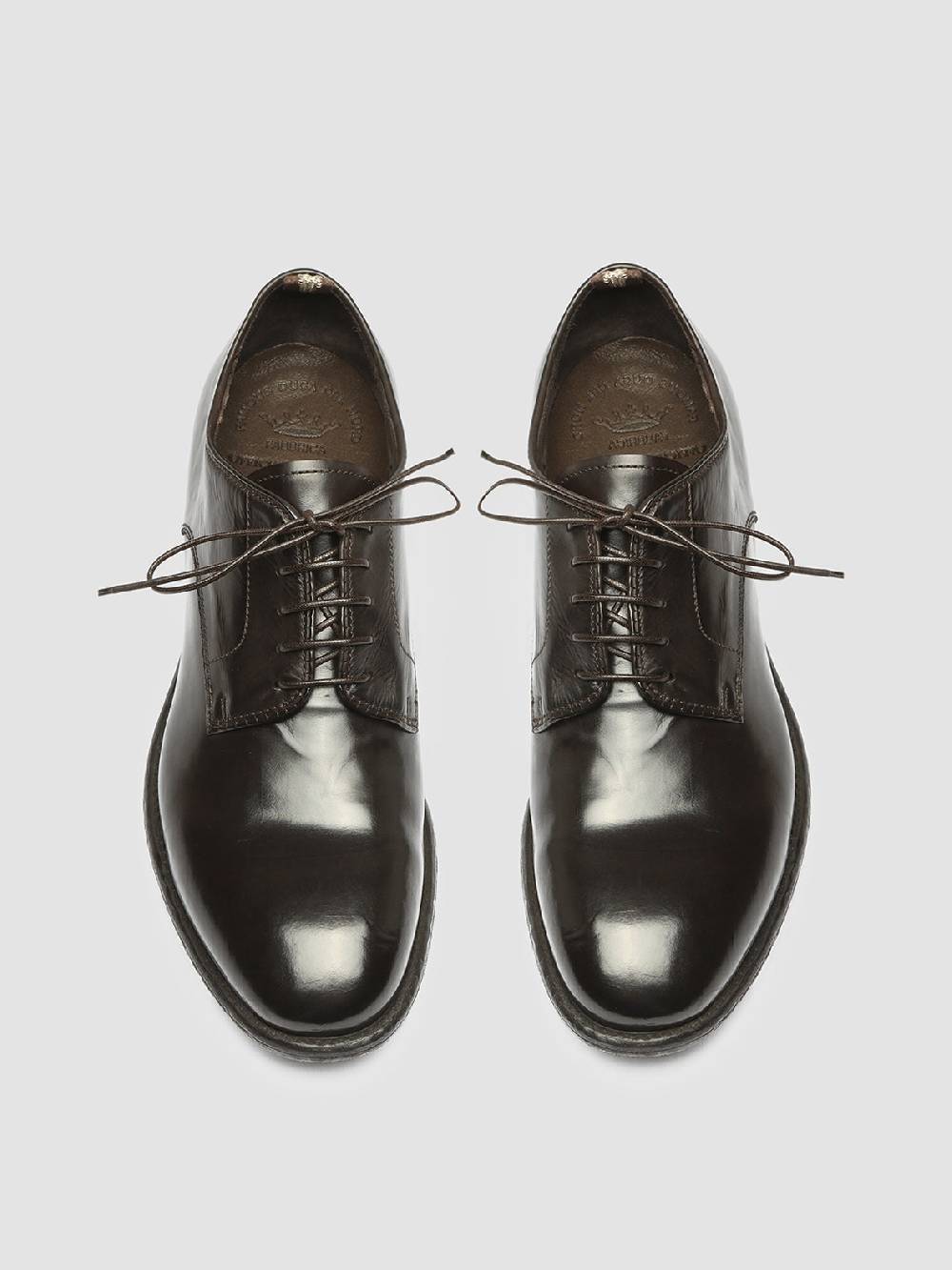 Officine Creative EMORY 022 Derby in Pelle Marrone In Saldo