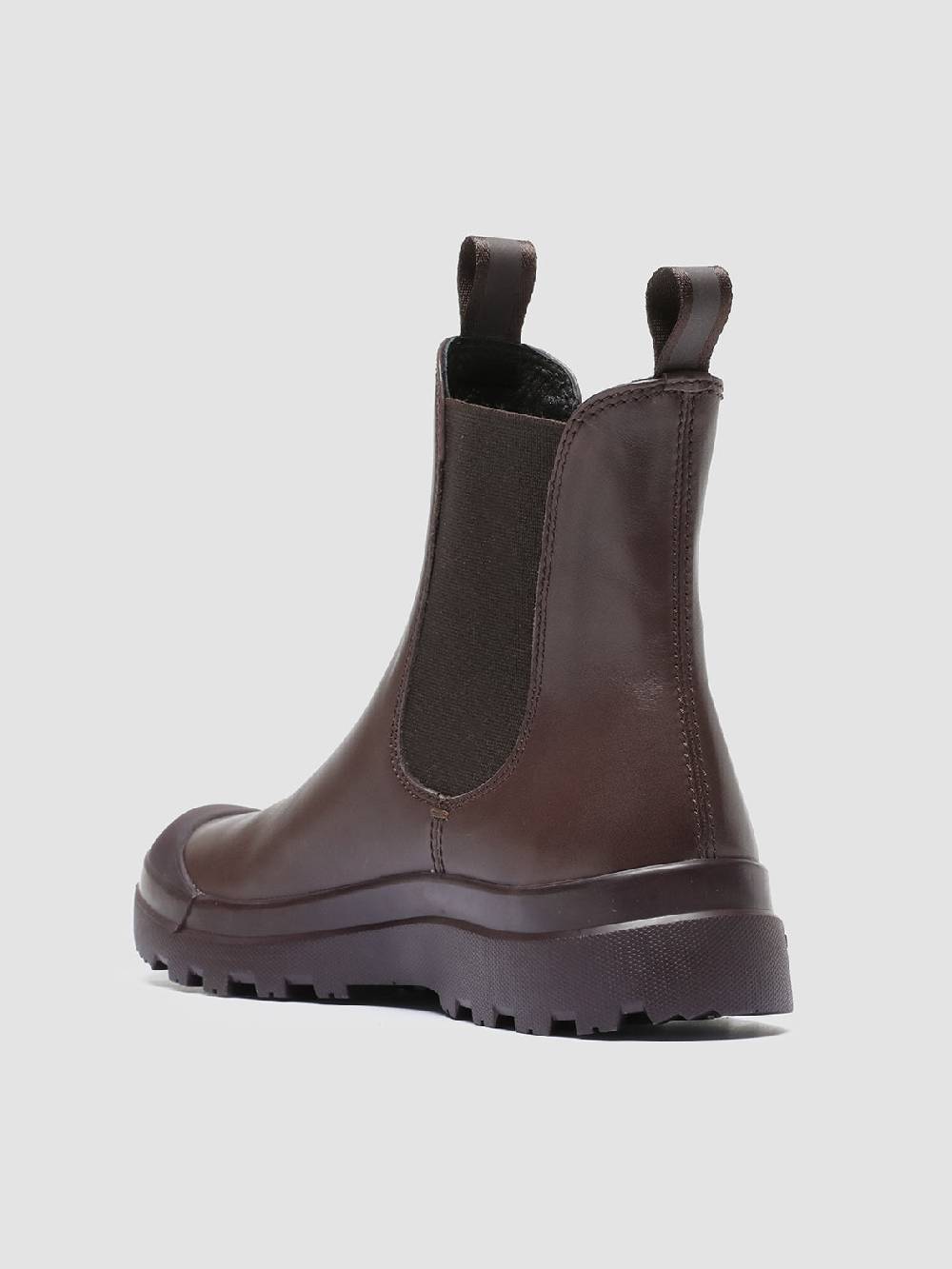 Officine Creative PALLET 107 Stivaletti Chelsea in Pelle Bordeaux 2025