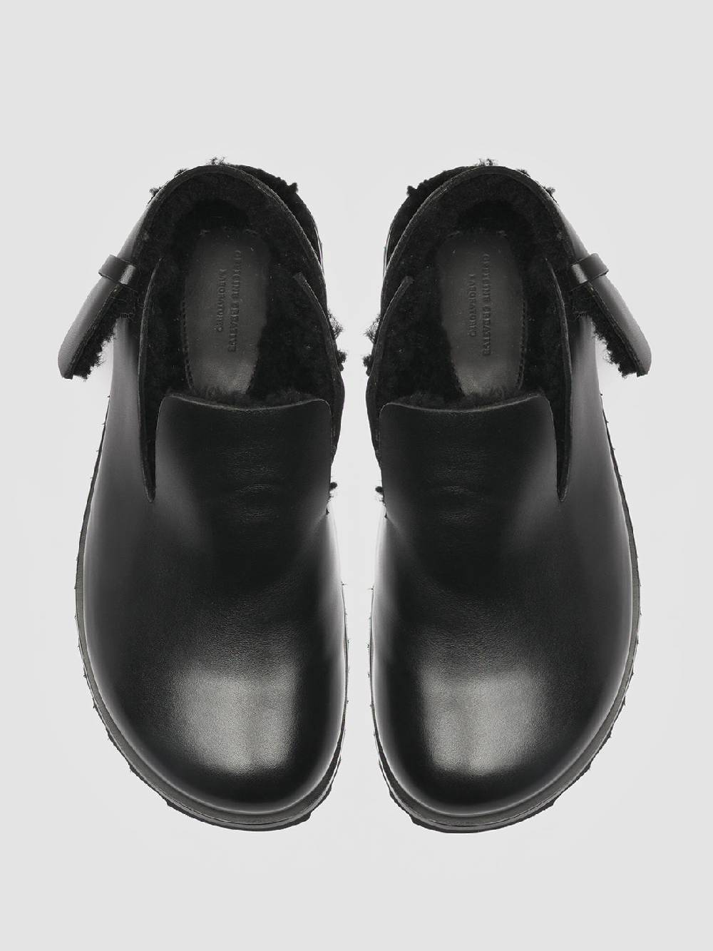 Officine Creative PELAGIE D’HIVER 004 Pump Slingback in Pelle Nera e Montone In Linea