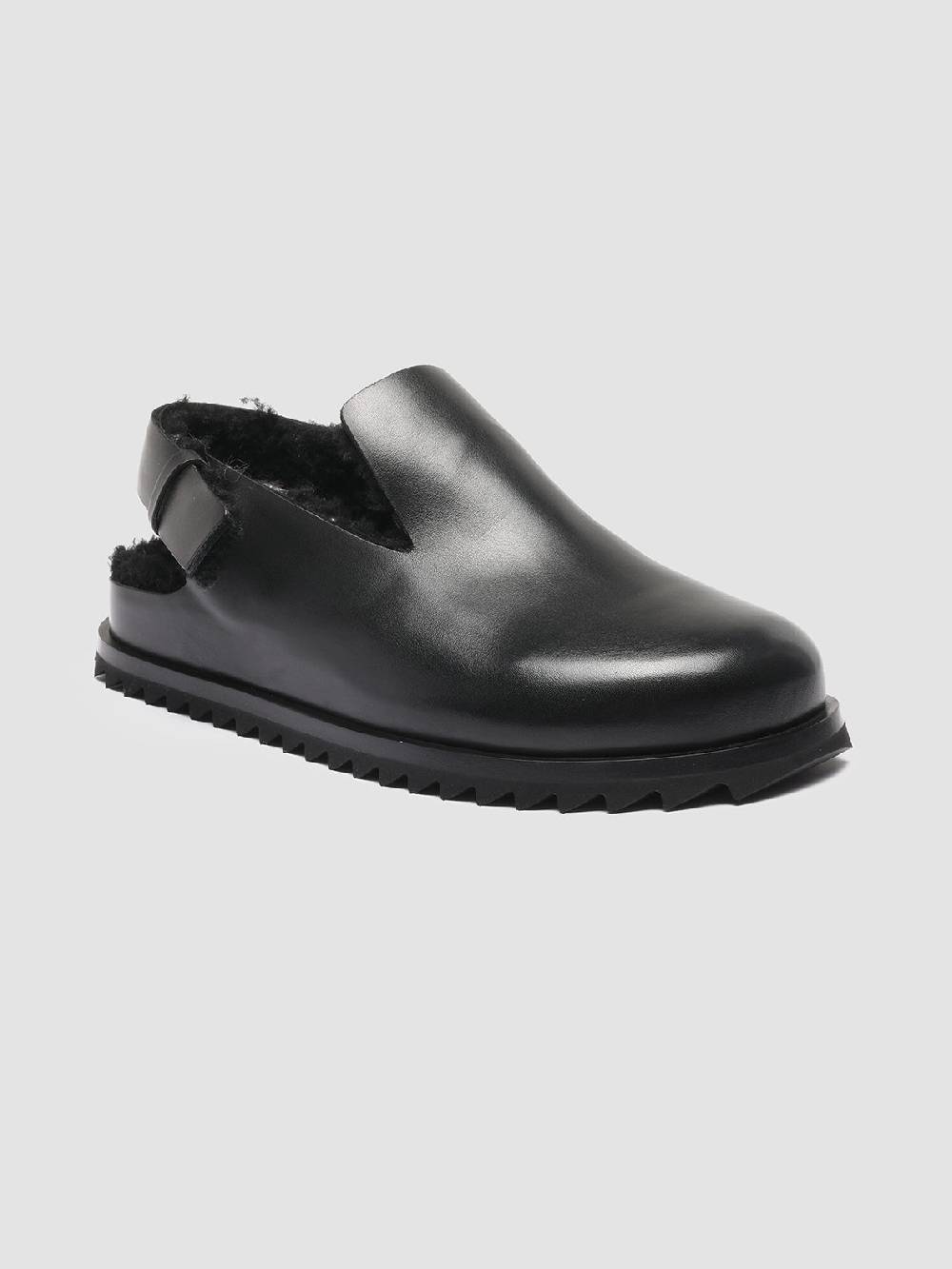 Officine Creative PELAGIE D’HIVER 004 Pump Slingback in Pelle Nera e Montone In Linea