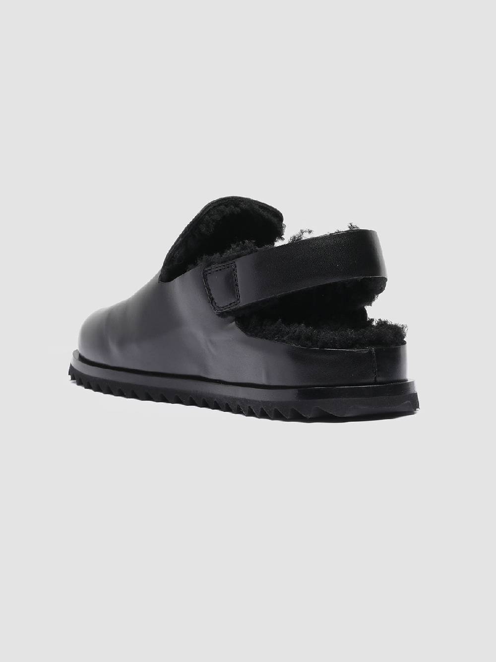 Officine Creative PELAGIE D’HIVER 004 Pump Slingback in Pelle Nera e Montone In Linea